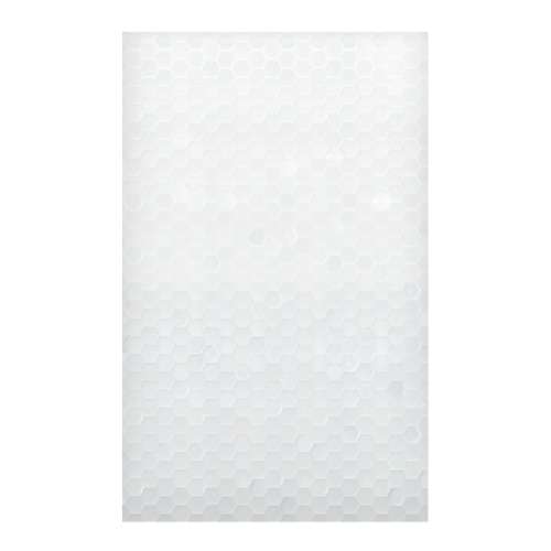 SMPW6096-631 Pioneer 60-in x 96-in Glue to Wall Wall Panel, White (Glossy 3D Hexagon Pattern)