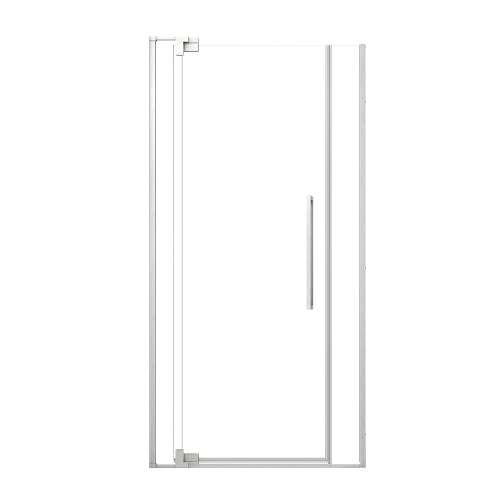 SMRDPD4276108C-PC Reverie Duo 42-in x 76-in Pivot Shower Door With 5/16-in Clear Glass And Sampson Double-Sided Handles, Polished Chrome