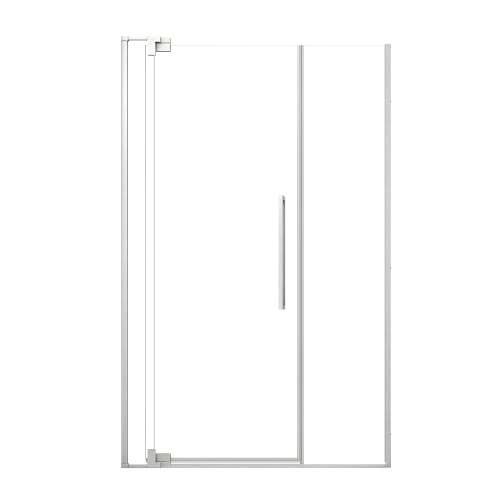 SMRDPD4876108C-PC Reverie Duo 48-in x 76-in Pivot Shower Door With 5/16-in Clear Glass And Sampson Double-Sided Handles, Polished Chrome