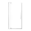 SMRPD3676108C-BS Reverie 36-in x 76-in Pivot Shower Door With 5/16-in Clear Glass And Sampson Double-Sided Handles, Brushed Stainless