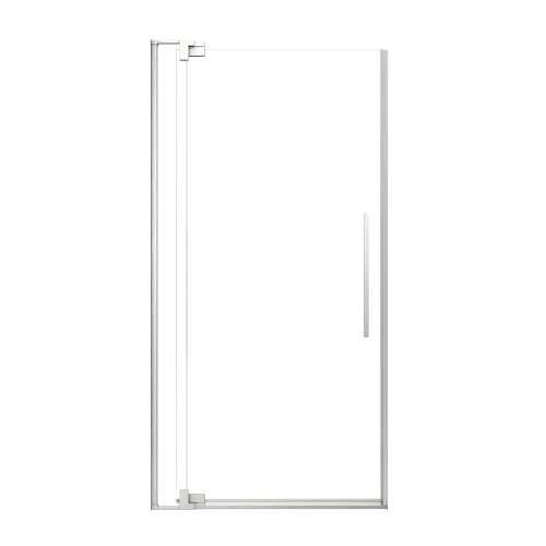 SMRPD3676108C-BS Reverie 36-in x 76-in Pivot Shower Door With 5/16-in Clear Glass And Sampson Double-Sided Handles, Brushed Stainless