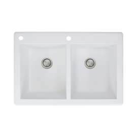 Renton Granite 33-in Drop-in Kitchen Sink - SMRTDE3322-CA