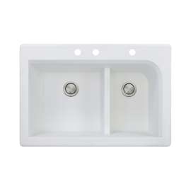 Renton Granite 33-in Drop-in Kitchen Sink - SMRTDJ3322-CBE
