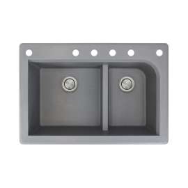 Renton Granite 33-in Drop-in Kitchen Sink - SMRTDJ3322-CABDEF