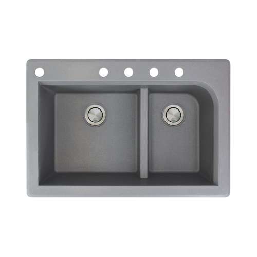 Samuel Müeller Renton Granite 33-in Drop-in Kitchen Sink - SMRTDJ3322-CABDE