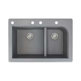 Renton Granite 33-in Drop-in Kitchen Sink - SMRTDJ3322-CABE