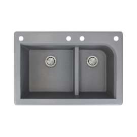 Renton Granite 33-in Drop-in Kitchen Sink - SMRTDJ3322-CADF