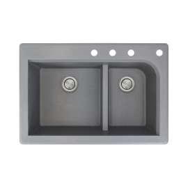 Renton Granite 33-in Drop-in Kitchen Sink - SMRTDJ3322-CDEF