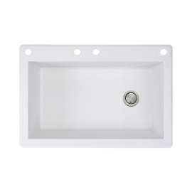 Renton Granite 33-in Drop-in Kitchen Sink - SMRTSS3322-CABE