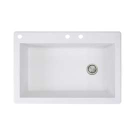 Renton Granite 33-in Drop-in Kitchen Sink - SMRTSS3322-CAD