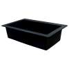 Samuel Müeller SMRTSS3322-09-CBD Renton 33-in x 22-in x 10-in Super Single Bowl Drop-In silQgranite Kitchen Sink With 3 CBD Faucet Holes, Black