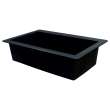 Samuel Müeller Renton 33in x 22in silQ Granite Drop-in Single Bowl Kitchen Sink with 1 Pre-Drilled Faucet Hole, Black