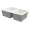 SMRUDO3120-01 Renton 32-in x 21-in x 10-in Offset 1-3/4 Double Bowls Undermount silQgranite Kitchen Sink, White