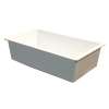 Samuel Müeller SMRUSS3118-01 Renton 32-in x 19-in x 10-in Super Single Bowl Undermount silQgranite Kitchen Sink, White