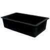 Samuel Müeller SMRUSS3118-09 Renton 32-in x 19-in x 10-in Super Single Bowl Undermount silQgranite Kitchen Sink, Black