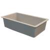 Samuel Müeller SMRUSS3118-16 Renton 32-in x 19-in x 10-in Super Single Bowl Undermount silQgranite Kitchen Sink, Cafe Latte