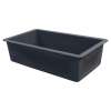 Samuel Müeller SMRUSS3118-17 Renton 32-in x 19-in x 10-in Super Single Bowl Undermount silQgranite Kitchen Sink, Grey