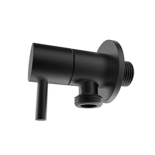 Samuel Müeller SMRWCH-MB Rowan Wall Elbow With Joint And Hand Shower Control, Matte Black