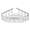 SMSBC-BS 12-in x 10-in x 3-in Stainless Steel Corner Shower Basket, Brushed Stainless