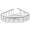 SMSBC-PC 12-in x 10-in x 3-in Stainless Steel Corner Shower Basket, Polished Chrome