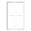 SMSBP487808C-PC Stratus 48-in x 78-in Bypass Shower Door With 5/16-in Clear Glass And Round Tube Handles, Polished Chrome