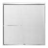 SMSBP606008F-PC Stratus 60-in x 60-in Bypass Shower Door With 5/16-in Full Frost Glass And Round Tube Handles, Polished Chrome