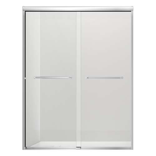SMSBP607808C-PC Stratus 60-in x 78-in Bypass Shower Door With 5/16-in Clear Glass And Round Tube Handles, Polished Chrome