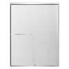SMSBP607808F-PC Stratus 60-in x 78-in Bypass Shower Door With 5/16-in Full Frost Glass And Round Tube Handles, Polished Chrome