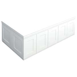 SMSCS60-01 Blair 60-in x 18-in Tub Front Skirt Panel, White