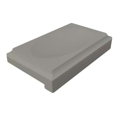 SMSD5-40 5-in x 3-in x 1-in Solid Surface Soap Dish, Dark Grey