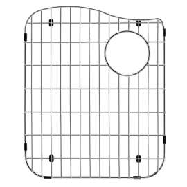 TSGADE-L 12-in x 15-in x 1-in Stainless Steel Bottom Left Bowl Sink Grid For SMATDE3322, SMAUDE3219 silQgranite Kitchen Sinks