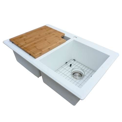 Samuel Müeller TSGRDE 12-in x 15-in x 1-in Stainless Steel Bottom Sink Grid Set For SMRTDE3322, SMRUDE3118 silQgranite Kitchen Sinks