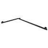 SMSLG3218-MB Sienna 32-in x 18-in Reversible L-Shape ADA Grab Bar With 1.25-in Diameter, Matte Black
