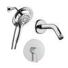 SMSPM3R-PC Theo Single Function Round ADA Pressure Balance With Magnetic Docking Hand Showerhead Set, Polished Chrome