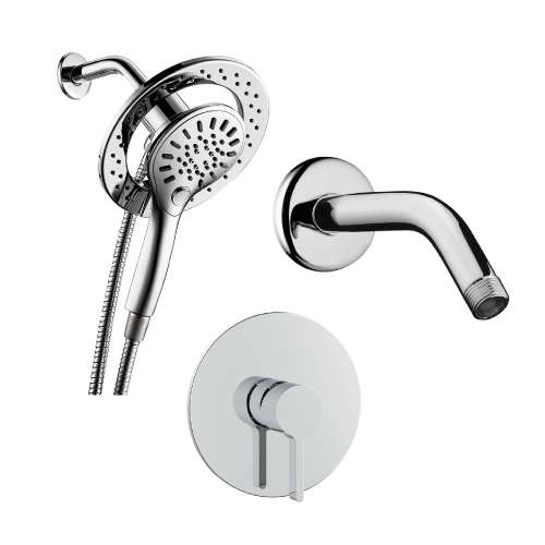SMSPM3R-PC Theo Single Function Round ADA Pressure Balance With Magnetic Docking Hand Showerhead Set, Polished Chrome