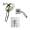 SMSPM3S-BN Theo Single Function Square ADA Pressure Balance With Magnetic Docking Hand Showerhead Set, Brushed Nickel