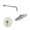 SMSPRK129-1-BN Sadie Single Function Round ADA Pressure Balance Shower Set, Brushed Nickel