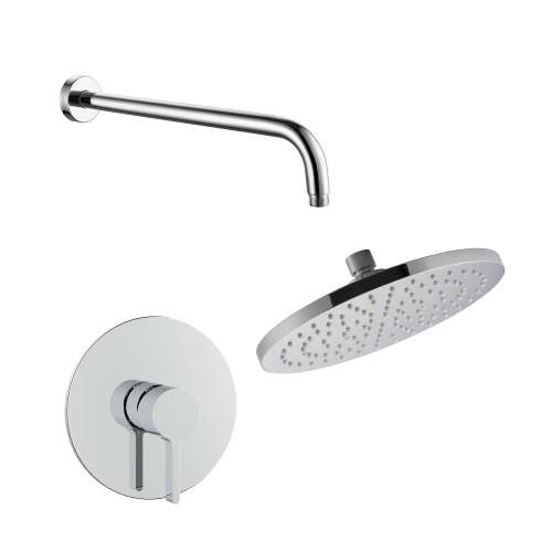 Samuel Müeller SMSPRK129-1-PC Sadie Single Function Round ADA Pressure Balance Shower Set, Polished Chrome