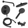 Samuel Müeller SMSPRK129H-2-MB Sadie Two Function Round ADA Pressure Balance With Hand Shower Set, Matte Black