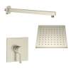 Samuel Müeller SMSPSK129-1-BN Sadie Single Function Square ADA Pressure Balance Shower Set, Brushed Nickel