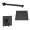 SMSPSK129-1-MB Sadie Single Function Square ADA Pressure Balance Shower Set, Matte Black