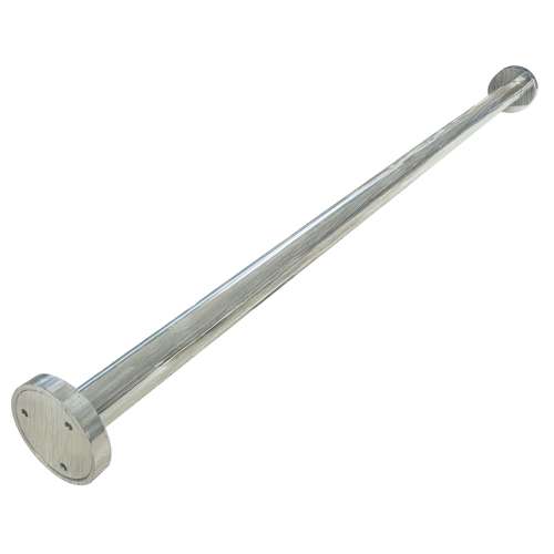 SMSRS4072-BS 40-in Adjustable Straight Fixed Shower Rod, Brushed Stainless