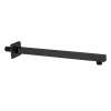 Samuel Müeller SMSSA12-MB Sampson 12-in Shower Arm With Escutcheon, Matte Black