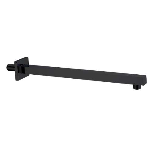 Samuel Müeller SMSSA12-MB Sampson 12-in Shower Arm With Escutcheon, Matte Black