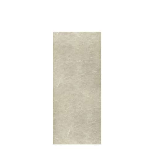 Silhouette 36-in x 84-in Glue to Wall Tub Wall Panel, Brown Stone