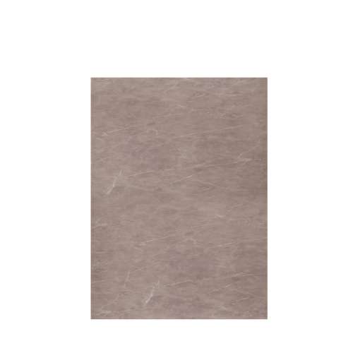 Silhouette 60-in x 84-in Glue to Wall Tub Wall Panel, Brown Stone