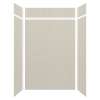 Silhouette 60-in x 36-in x 84/12-in Glue to Wall 3-Piece Transition Shower Wall Kit, Linen