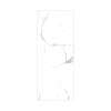 SMTW3996-KI01G Trinity 39-in x 96-in Shower Wall Panel, White Carrara (Glossy)