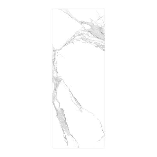 SMTW3996-KI01GCB Trinity 39-in x 96-in Continous Pattern Shower Wall Panel B, White Carrara (Glossy)