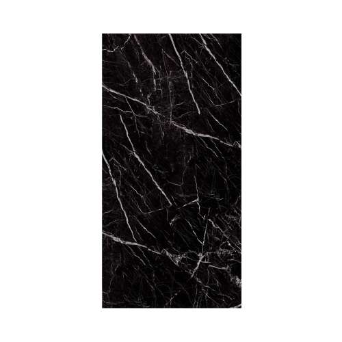 SMTW4896-KI03G Trinity 48-in x 96-in Shower Wall Panel, Black Carrara (Glossy)